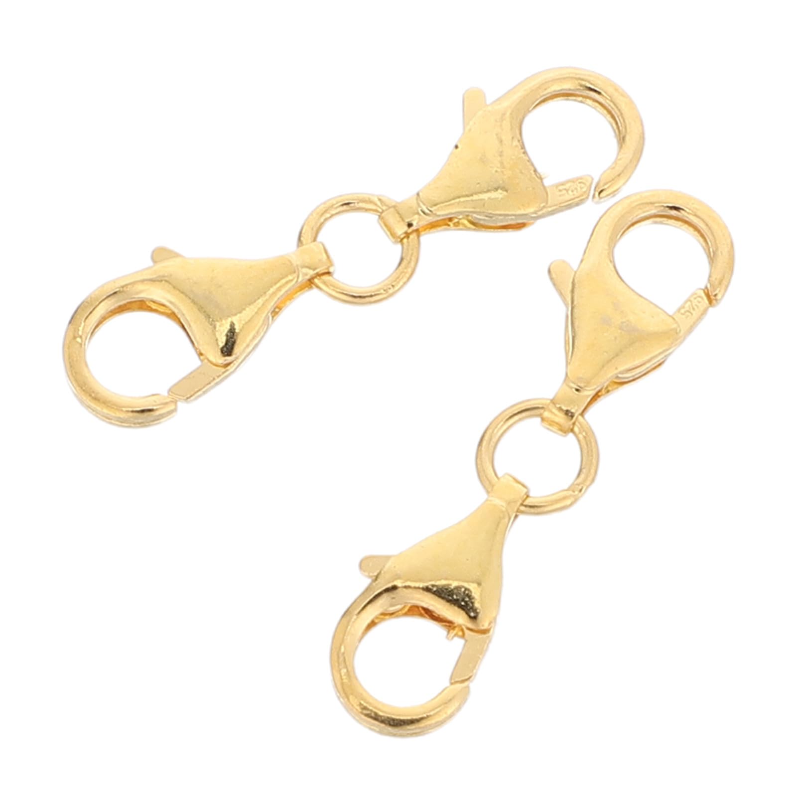 Cierre de langosta plata S925 dorado para extender collar DIY