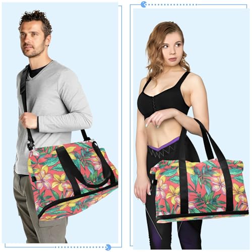 Bolsa de noche multifuncional para hombres con correa ajustable y estampado 6