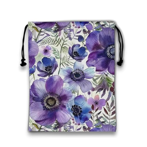 Image of Blossom Wildflowers Gymnastics Grip Bags Small Drawstring Athlete Bag for Sport Dance Gym