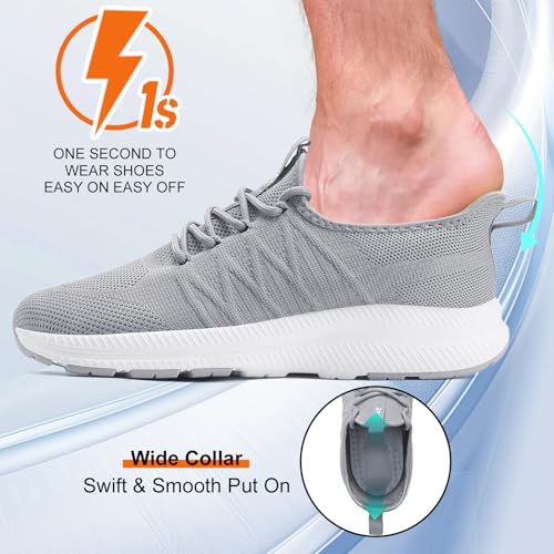 Image of ZOVE Wide Toe Box Shoes for Men Extra Wide Width Sneakers Non-Slip Ultra Light Wide Tennis Running Shoes Breathable Casual Walking Sneakers Diabetes Workout Gym Jogging Sports