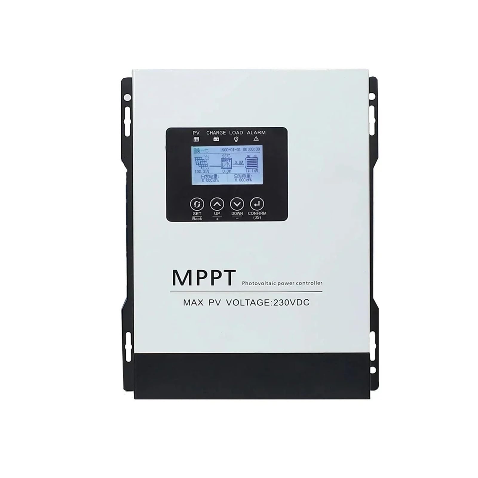 Kontroler ładowania słonecznego, Auto 12V-96V MPPT 30A 60A 120A Regulator Ładowania Słonecznego 230V LCD Dotykowy Dla Lifepo4 Litowo GEL Kwas Domowy System Paneli Słonecznych(60A)