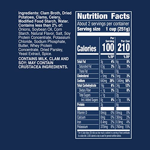 Image of Progresso Light, New England Clam Chowder Soup, Gluten Free, 18.5 oz. (Pack of 12)