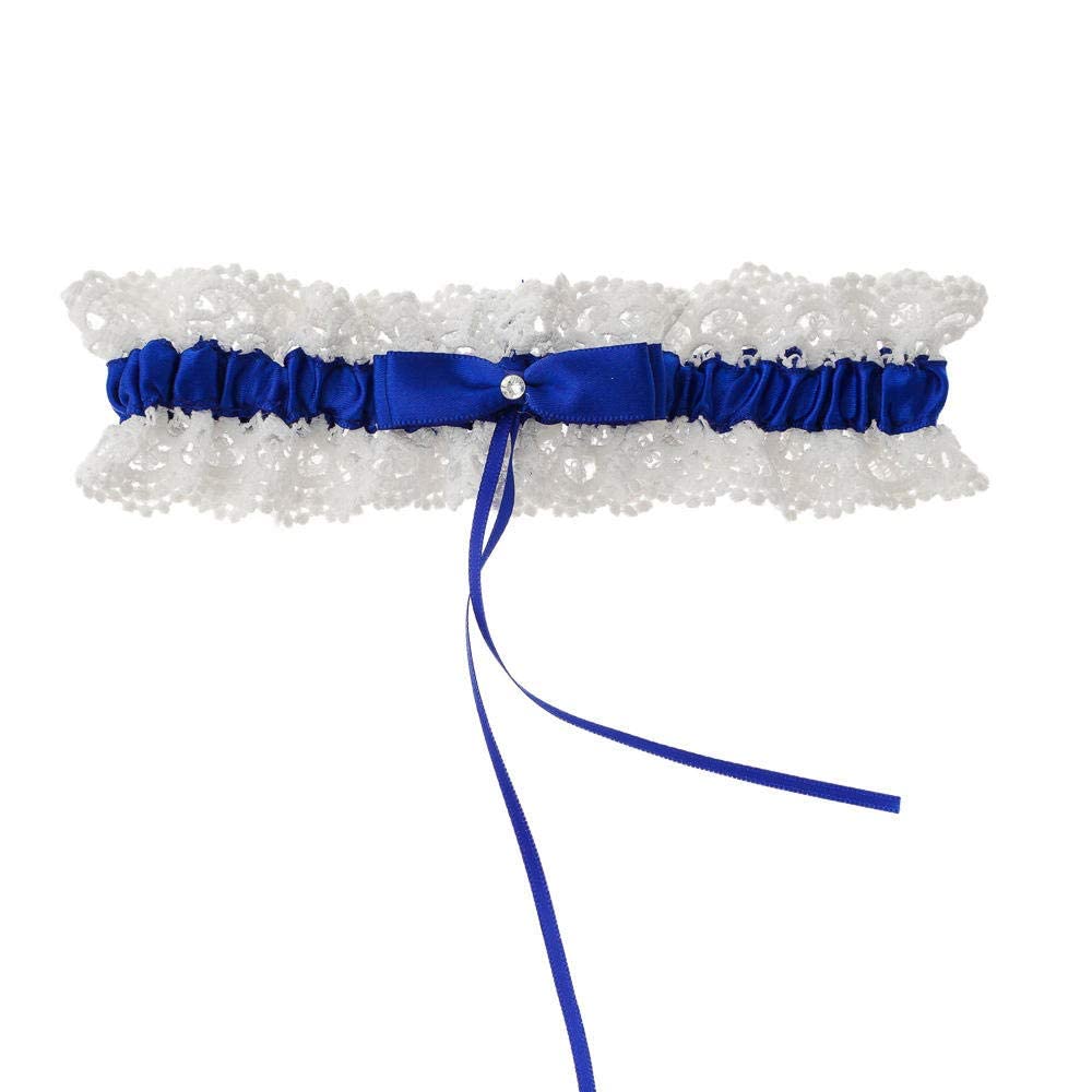 Giarrettiera da donna in pizzo, Reggicalze con anello per gambe in pizzo sexy-Giallo chiaro_Taglia unica, Cinture in pizzo elasticizzato Giarrettiera floreale (cipria nuda) (Zaffiro taglia unica)