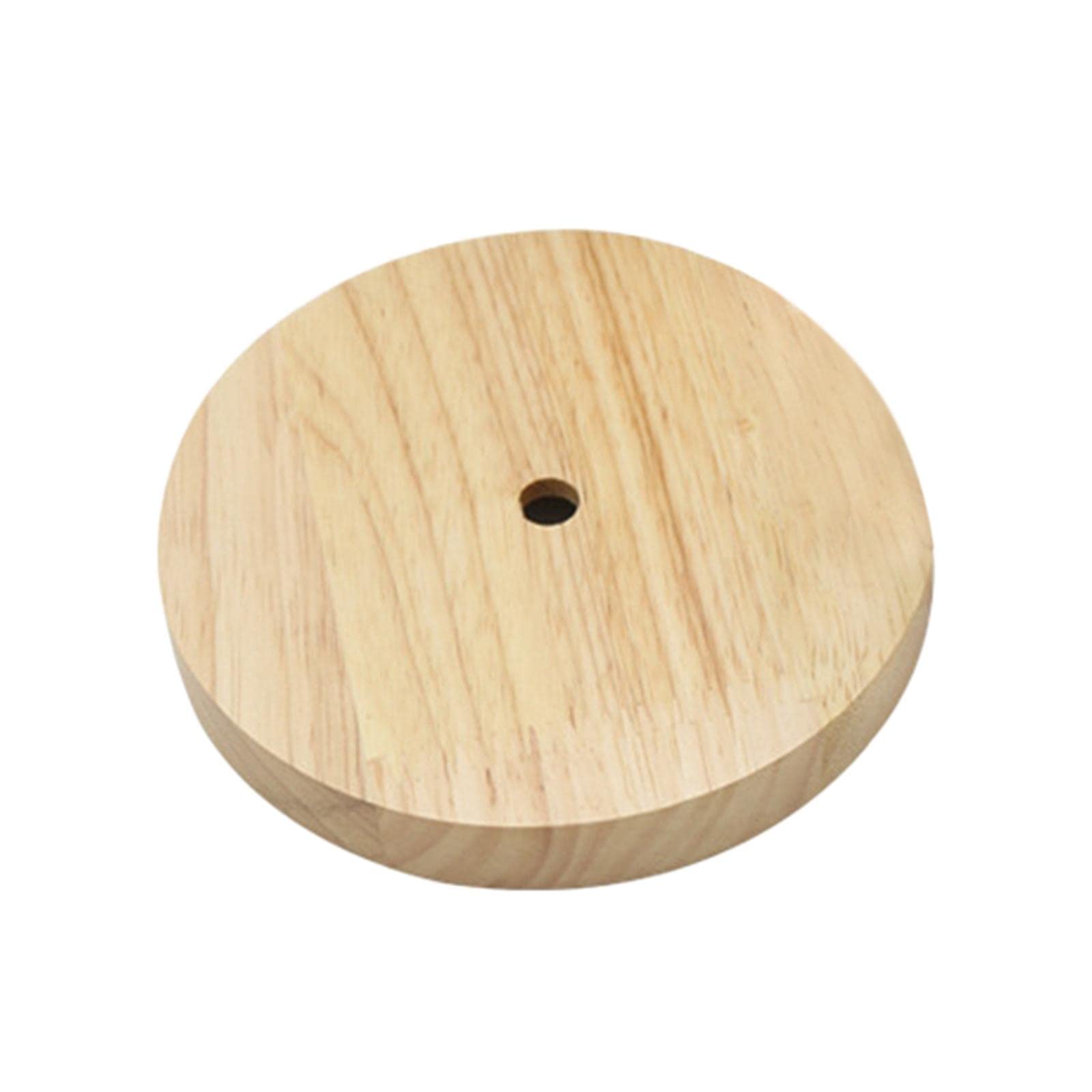 UJEAVETTE Wooden Table Lamp Base Easy to Use Attachments Decoration Holder for Bedside C-image-46