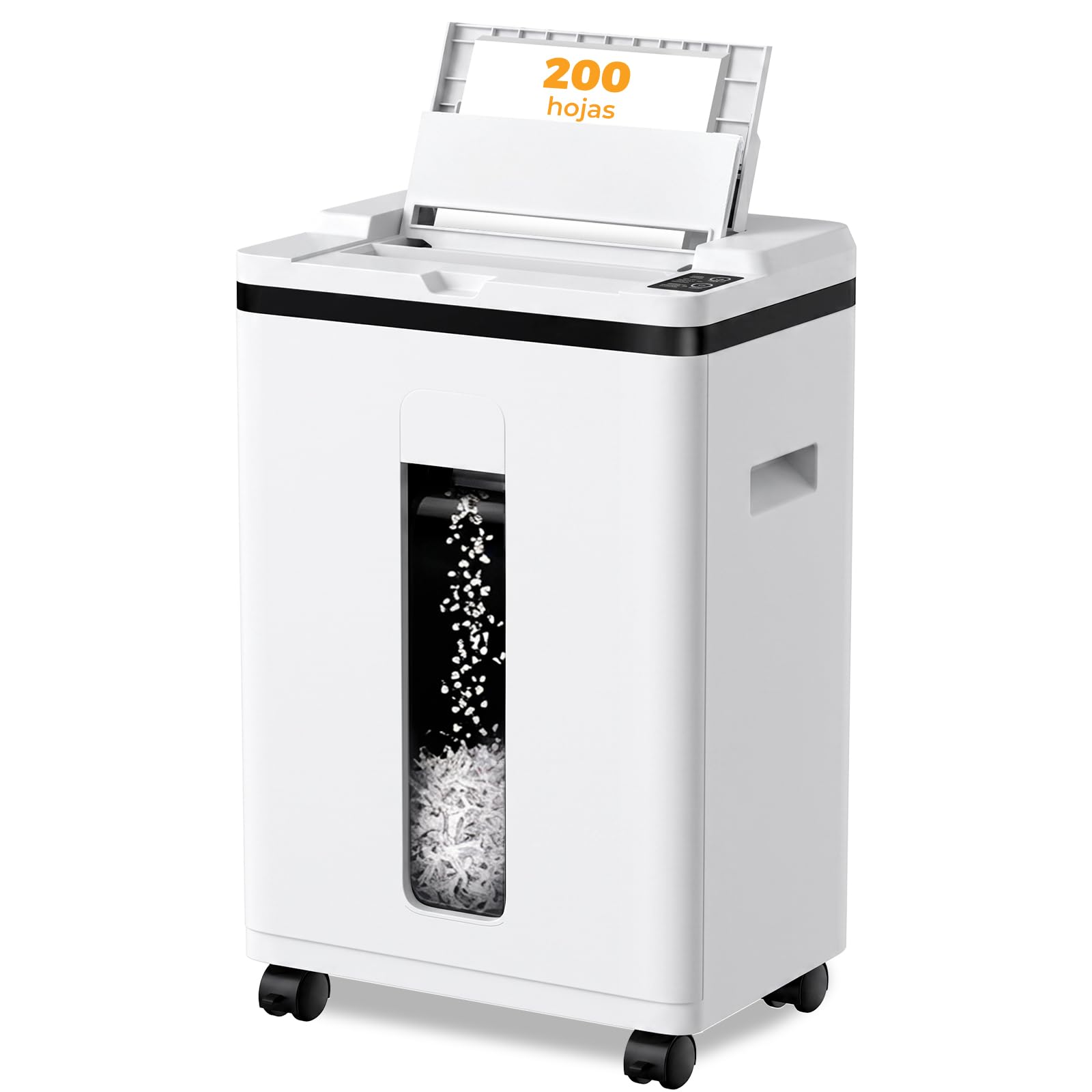 Trituradora de Papel con Alimentación Automática, 40 min Continuo, Nivel P-5, Destructora Eléctrica, Papelera 22L, para Oficina/Casa/Industrial/Hogar