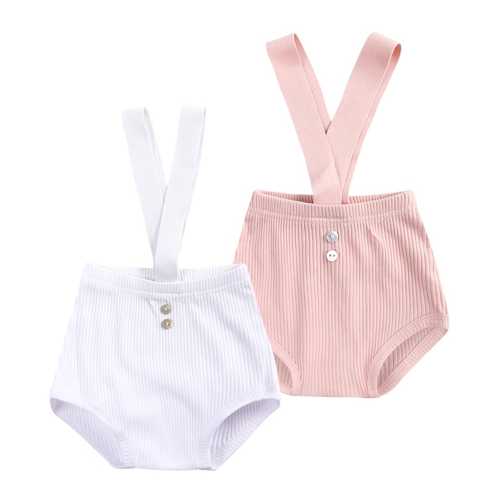 MYGBCPJSBaby Girls Boys 3 Pack Cotton Linen Blend Cute Bloomer Shorts Loose Harem Shorts