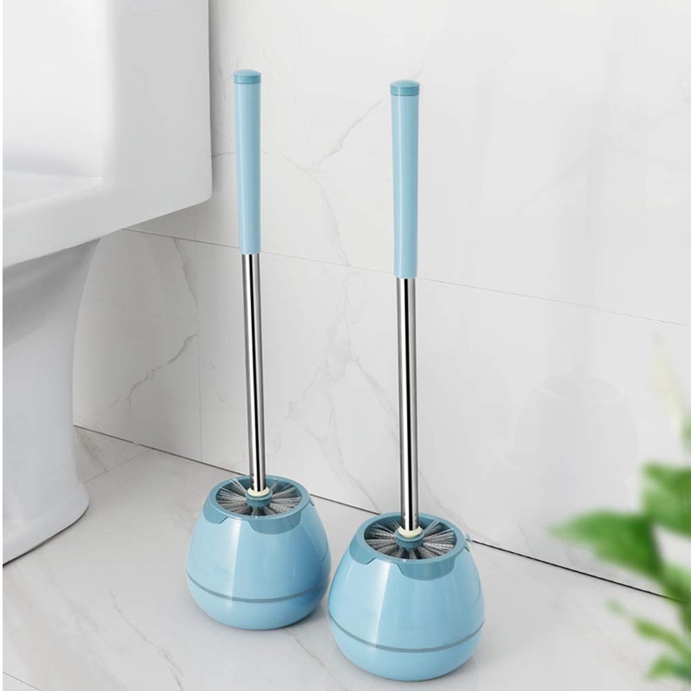 Nff Spazzola E Supporto per Servizi Igienici, Supporto per La Spazzola per La Casa per La Casa con La Base Manico Lungo con 360 ° Senza Angolo Morto Pennello per Capelli Morbidi 54x15 Cm