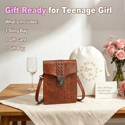 Image of INICAT Small Crossbody Phone Purse for Women Faux Leather Cross Body Wallet | RFID Cute Bag Gifts For Teenage Girls