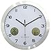 Produktbild Funk Wanduhr, Teckpeak Wanduhr Wetterstation Wanduhr mit Thermometer und Hygrometer-30 cm Durchmesser