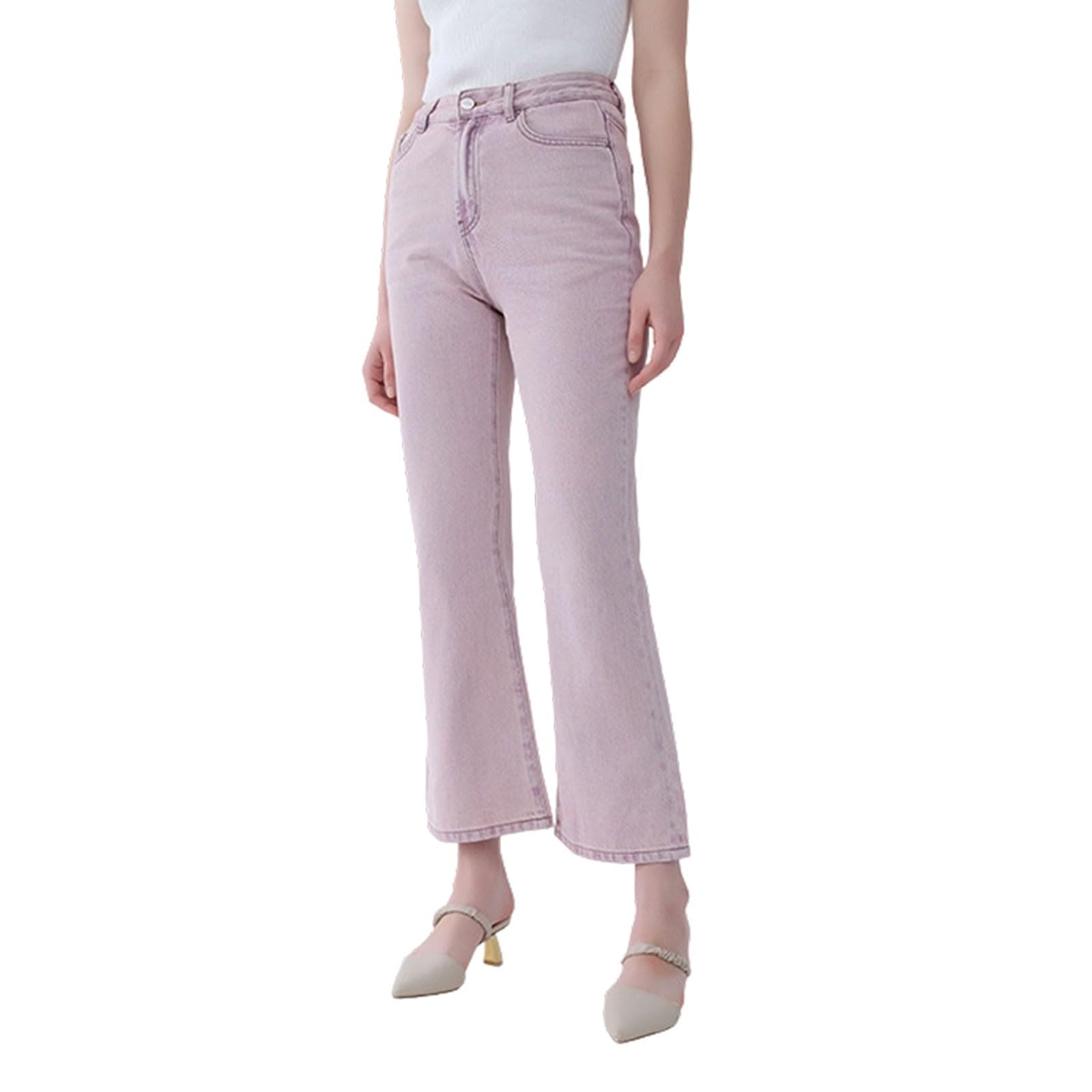 Pantalones vaqueros de cintura alta para mujer, pantalones vaqueros de pierna ancha, pantalones vaqueros boyfriend Bootcut pantalones de percusión bajos elásticos Y2K Vintage Streetwear Comfort Fit
