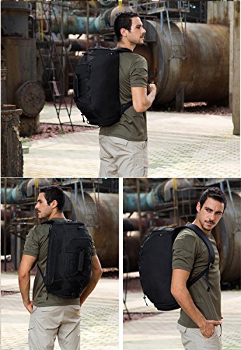 Sports Duffel Bag for Men Women Tactical Duffle Backpack 35L Gym Bag with Shoe Compartment Travel Backpack Luggage