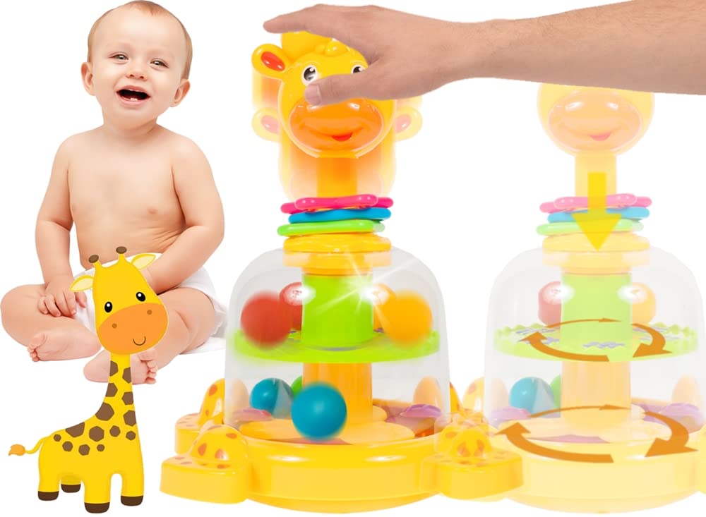 MalPlay 5901924206323 Bączek Żyrafka ,żółty