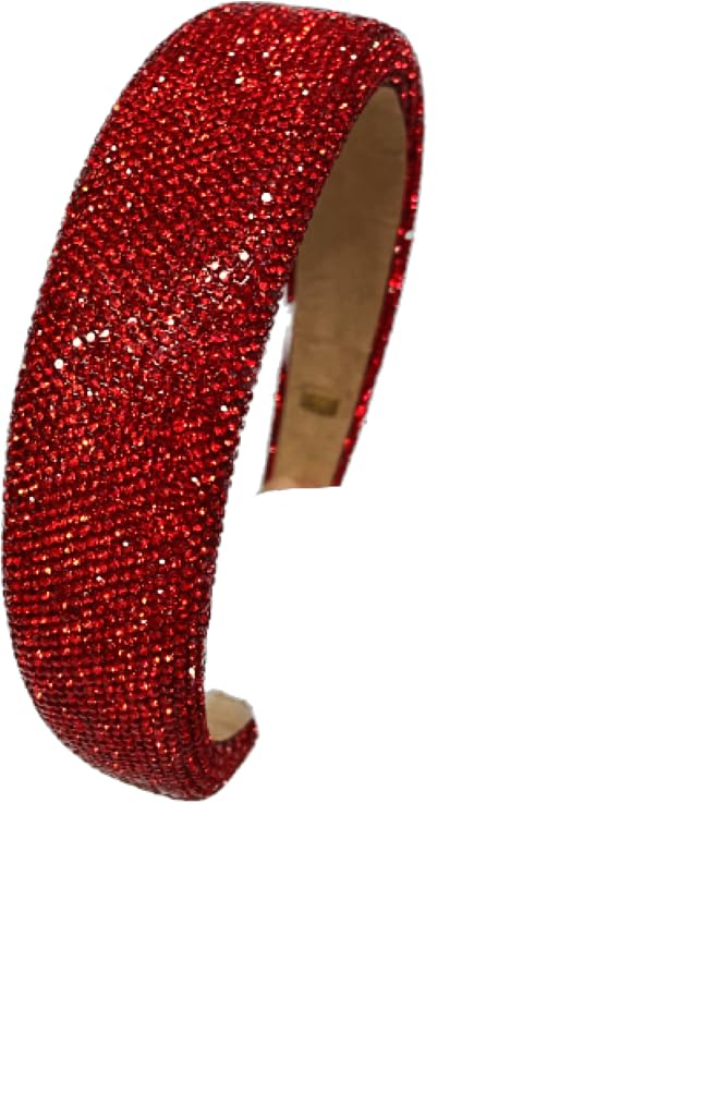 Bari Lynn All Crystal Red Headband