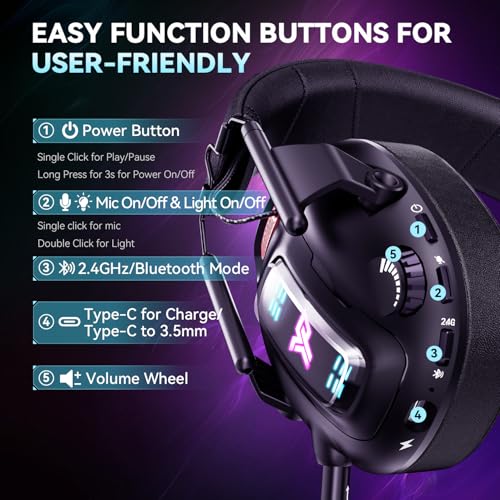 YPBDAN YP-1 Wireless Gaming Headset の商品画像 6