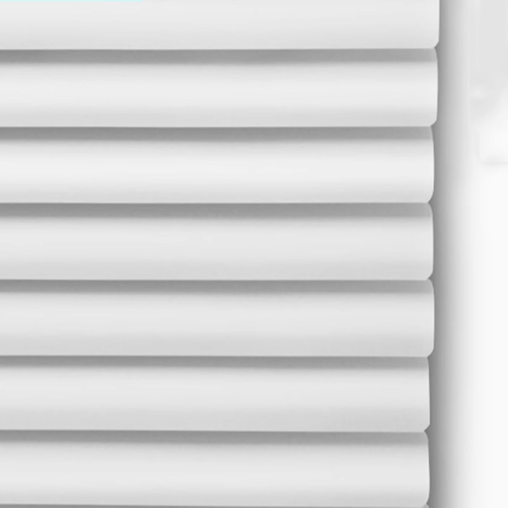 Bright White Aluminium Venetian Blinds Slat Home Office Blind Thin Slats Kitchen Blinds Blackout Shutters Child Safe Home, Customisable (120ร270cm)