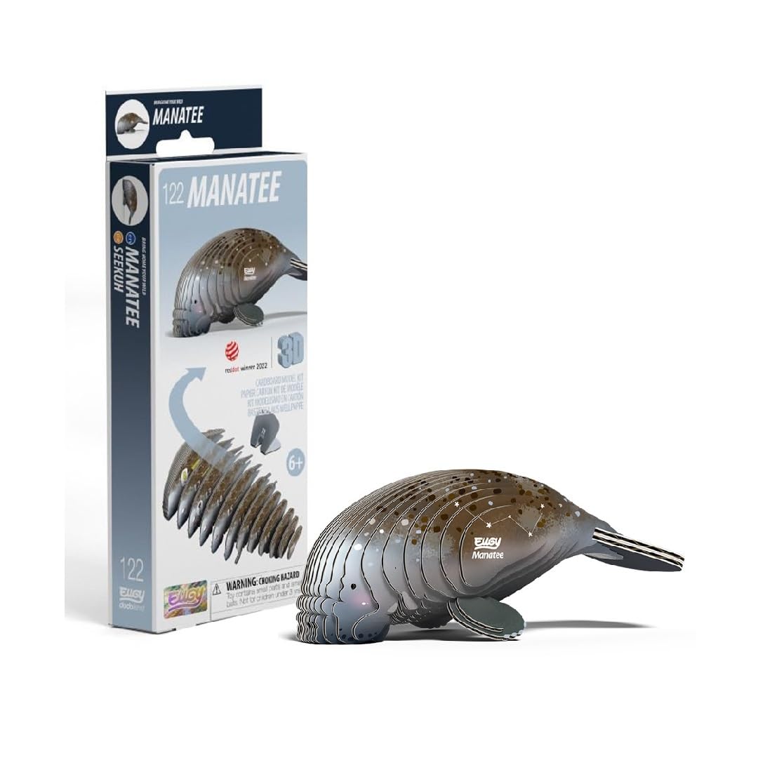 EUGY Manatee 122 3D Cardboard Model Construction Kit