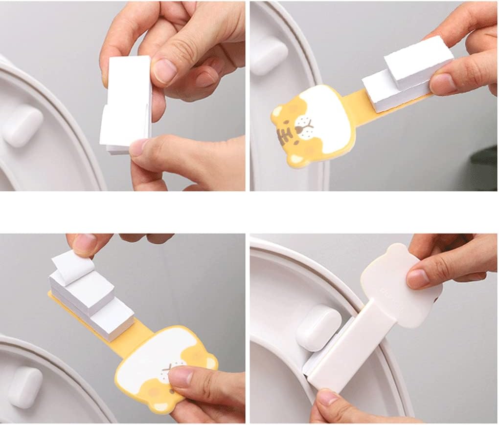 Habiba Toilet Lid Handle 6/12 Pcs Toilet Cover/seat Lifter，Self-Adhesive Cute Portable Toilet Seat Handle Avoid Touching Sanitary Tightly Fixed Safer