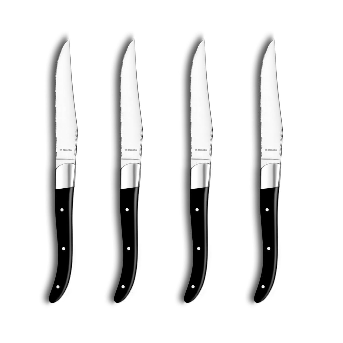 Amefa Royal Steak - Coffret 4 couteaux steak Noir