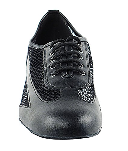 Very Fine Dance Shoes - Ladies Practice, Cuban Low Heel Ballroom Dance Shoes - 2009-1.5-inch Heel and Foldable Brush Bundle3