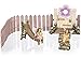Joykick Fairy Garden Flower Door Kit - Miniature Hand Painted Figurine Statues with Accessories - Set of 6pcs for Your House or Lawn Decor