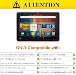 Screen Protector for Fire HD 8/8 Plus/Kids/Pro 8-inch (2024/2022/2020) | 2-Pack 9H Tempered Glass Film for Amazon Fire 8 Plus/Kids/Pro 8" (2024/2022/2020) Anti-Scratch, Bubble-Free, Easy Install