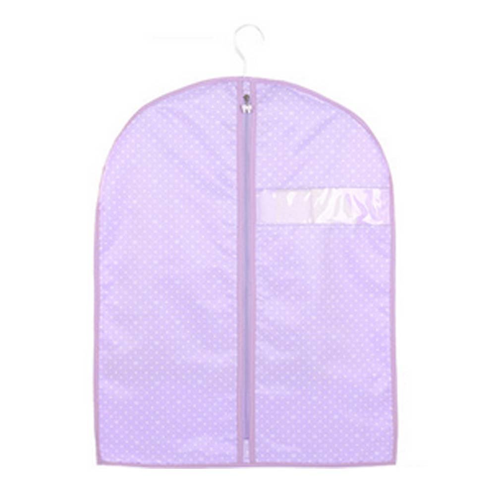 212 Main Medium Reusable Garment Dust Proof Clothes Zipped Storage Suit Bag Purple