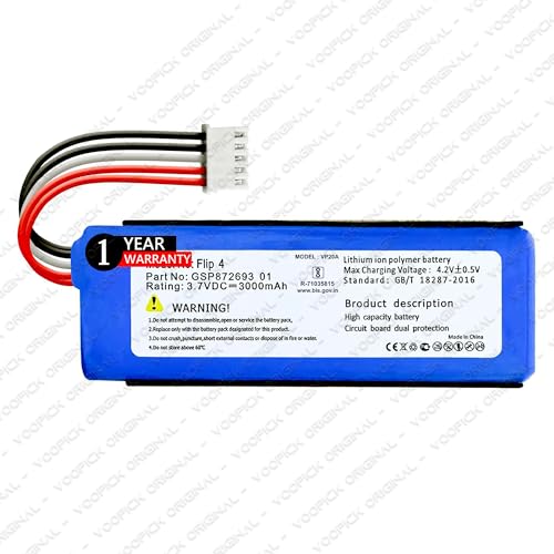 Image of GSP872693 01 Battery 3.7V 3000mAh for Flip 4 is a Waterproof Portable Bluetooth Speaker | Flip 4 Special Edition - with 1 Year Warranty*