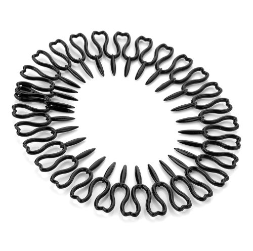 Black Sharks Tooth Plastic Headband AJ28114 by I Heart Fashion Accessories