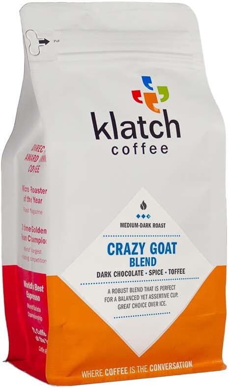Crazy Goat Blend Medium-Dark Roast, 310 Grams, Whole Bean