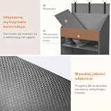 Lifewit 5-półkowy organizator nad drzwiami, przechowywanie wiszące z 4 kieszeniami bocznymi z siatką, anty-wywracanie, obciążenie 18 kg, do spiżarni/przedszkola/sypialni/dormitorium, 1 opakowanie
