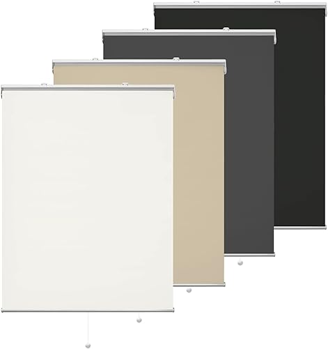 ALLBRIGHT Persianas enrollables clásicas 100% opacas sin cordones para ventanas, sistema de resortes, con protección UV, aislamiento térmico, ALLBRIGHT Persianas enrollables clásicas 100% opacas sin cordones para ventanas, sistema de resortes, con protección UV, aislamiento térmico,