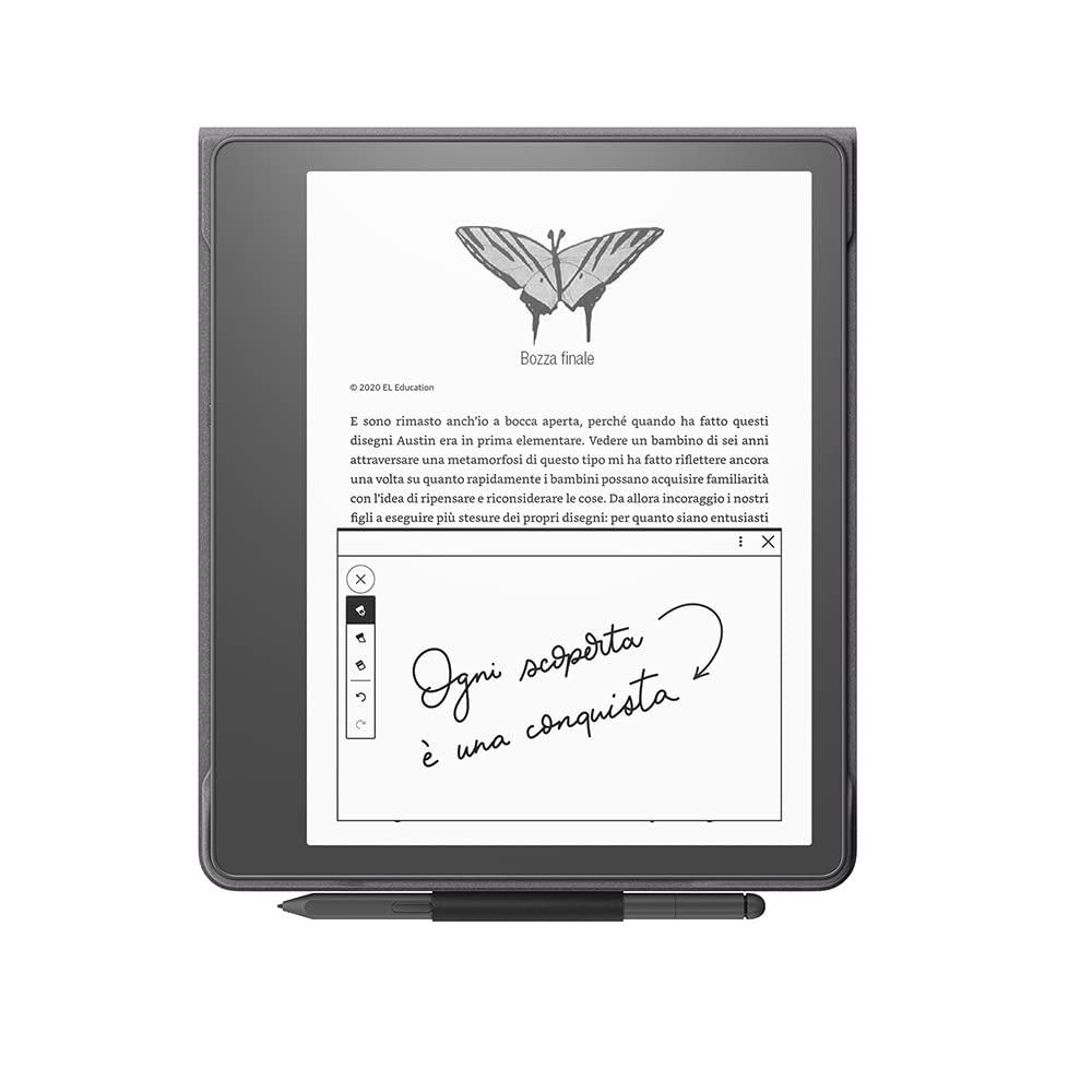 Custodia in tessuto per Amazon Kindle Scribe, con copertina pieghevole e aggancio magnetico | Compatibile solo con Kindle Scribe | design leggero e sottile | Nero