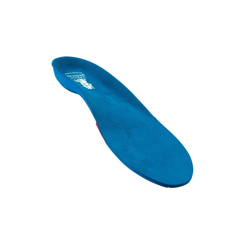 VasyliBlue Medium Density 6 Degree Orthotic Insoles - Unisex Adults - 2 Pair - Full Length - Heat Mouldable - Corrects Pronation & Provides Arch Support