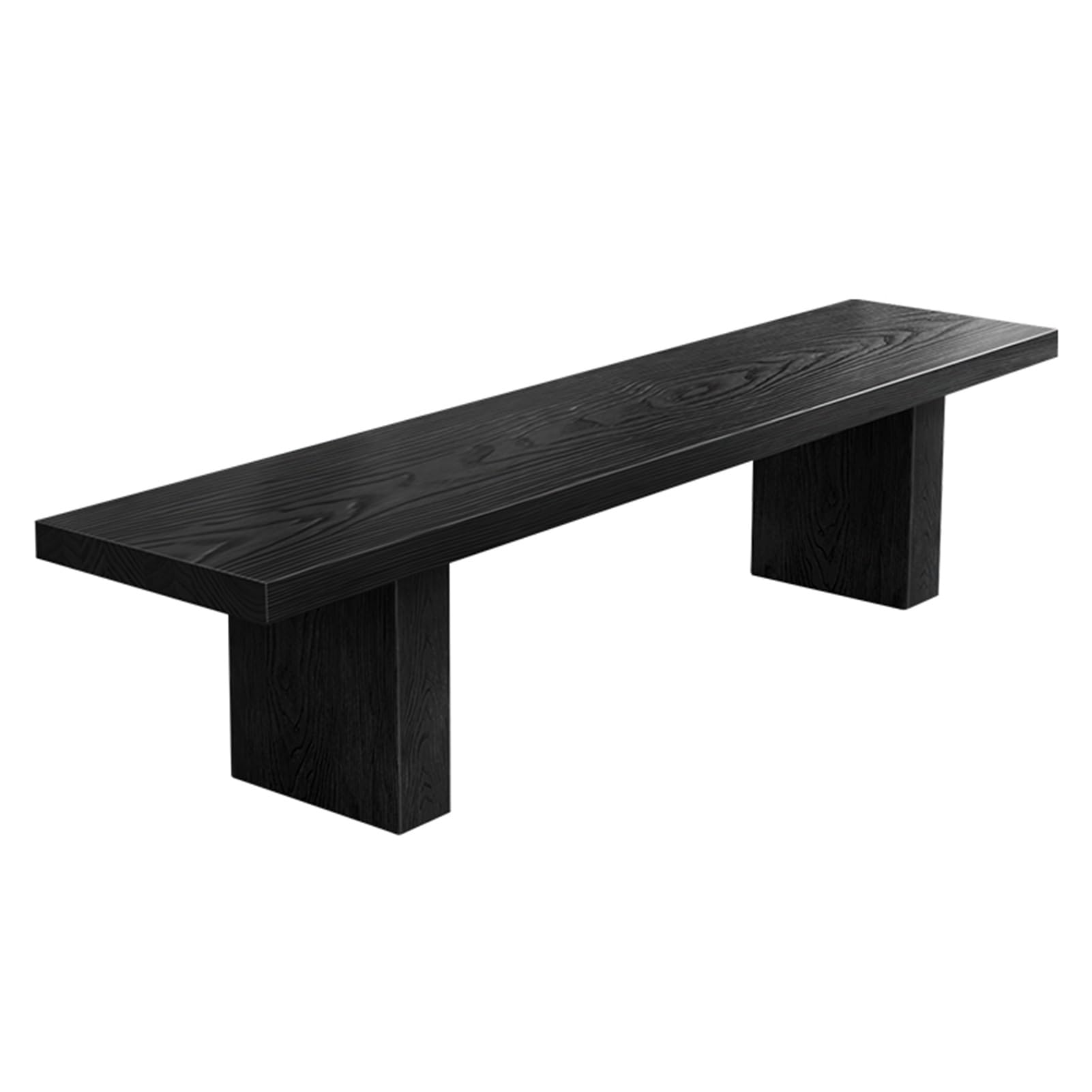 GDMDPTE Solid Wood Farmhouse Entryway Bench Seat for Dining Table or Kitchen Versatile Indoor Bench for End of Bed Entryway or Bedroom Stylish Black Finish (100cm 39.4in)