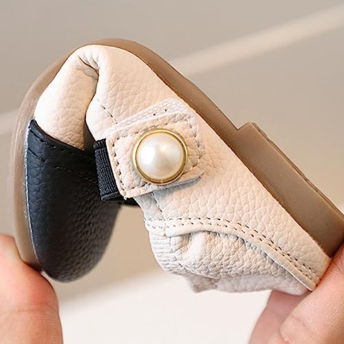 Simple Kids Girls Shoes Spring/Summer Short Heel Pearl Buckle Colored Casual Shoes Party Soccer Slides for Girls4