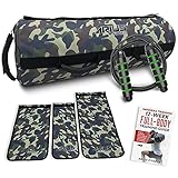 Arius Fitness Heavy Duty Workout Sandbag for Fitness, Adjustable Weight, Training Kit - Jump Rope & A- Total Body Workout Ebook are Included. Tactical Fitness, Crossfit, Home Workouts– Camouflage
