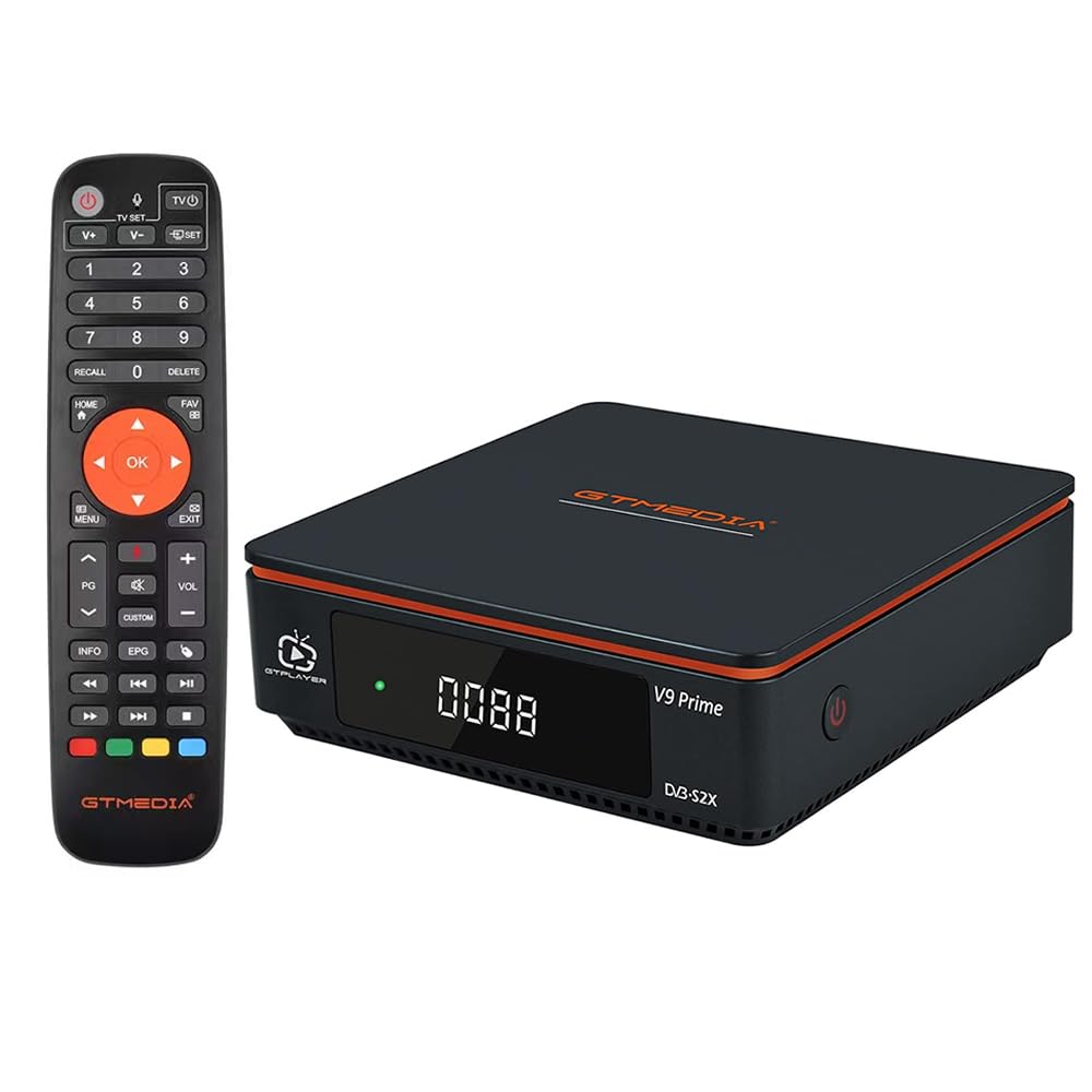 V9 Prime numérique Satellite récepteur H.265 FTA Jouer Gratuitement dv b-S/S2/S2X 10 Bits HEVC intégré Carte de Support WiFi 2.4G, Biss défilement Automatique.