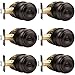 Probrico Privacy Door Knob Handles Bed and Bath Keyless Leversets Oil Rubbed Bronze Lockset 6 Pack