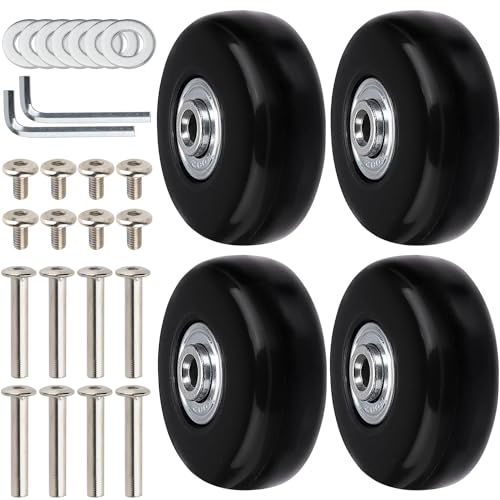 Fyihoxi 4 Unidades De 50 Mm X 18 Mm Para Maleta, Ruedas De Goma, Ruedas Giratorias De Goma, Repuesto Universal, Adecuado Para Maletas Y Patines Fyihoxi 4 Unidades De 50 Mm X 18 Mm Para Maleta, Ruedas De Goma, Ruedas Giratorias De Goma, Repuesto Universal, Adecuado Para Maletas Y Patines