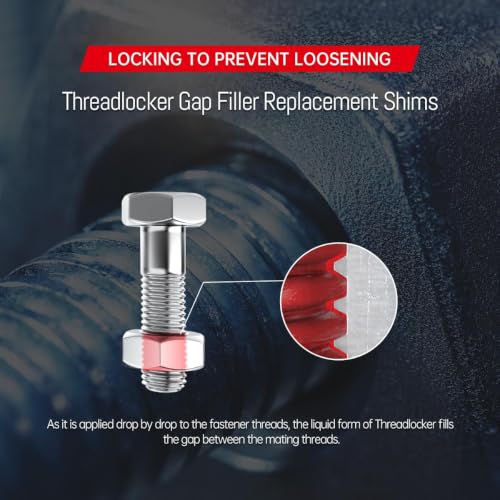 Image of 277 Threadlocker Red High Strength Permanent (2-Pack), High Viscosity Anaerobic Thread Locker Adhesive for Automotive, Machinery & Worn Metal Fasteners, 50ml /1.69oz Each(3.38oz)
