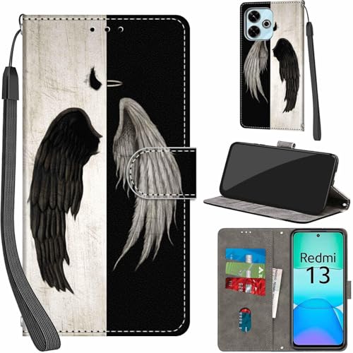Leder Flip Case Für Xiaomi Redmi Note 13 5G – Klapphülle Mit Ständer, Kartenfach & Kameraschutz