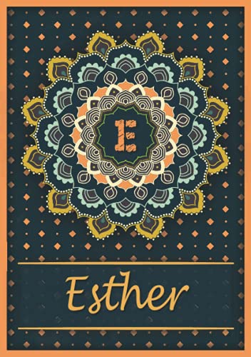 Esther: Carnet de notes A5 | Prénom personnalisé Esther | Monogramme E | Cadeau d'anniversaire pou Esther: Carnet de notes A5 | Prénom personnalisé Esther | Monogramme E | Cadeau d'anniversaire pou
