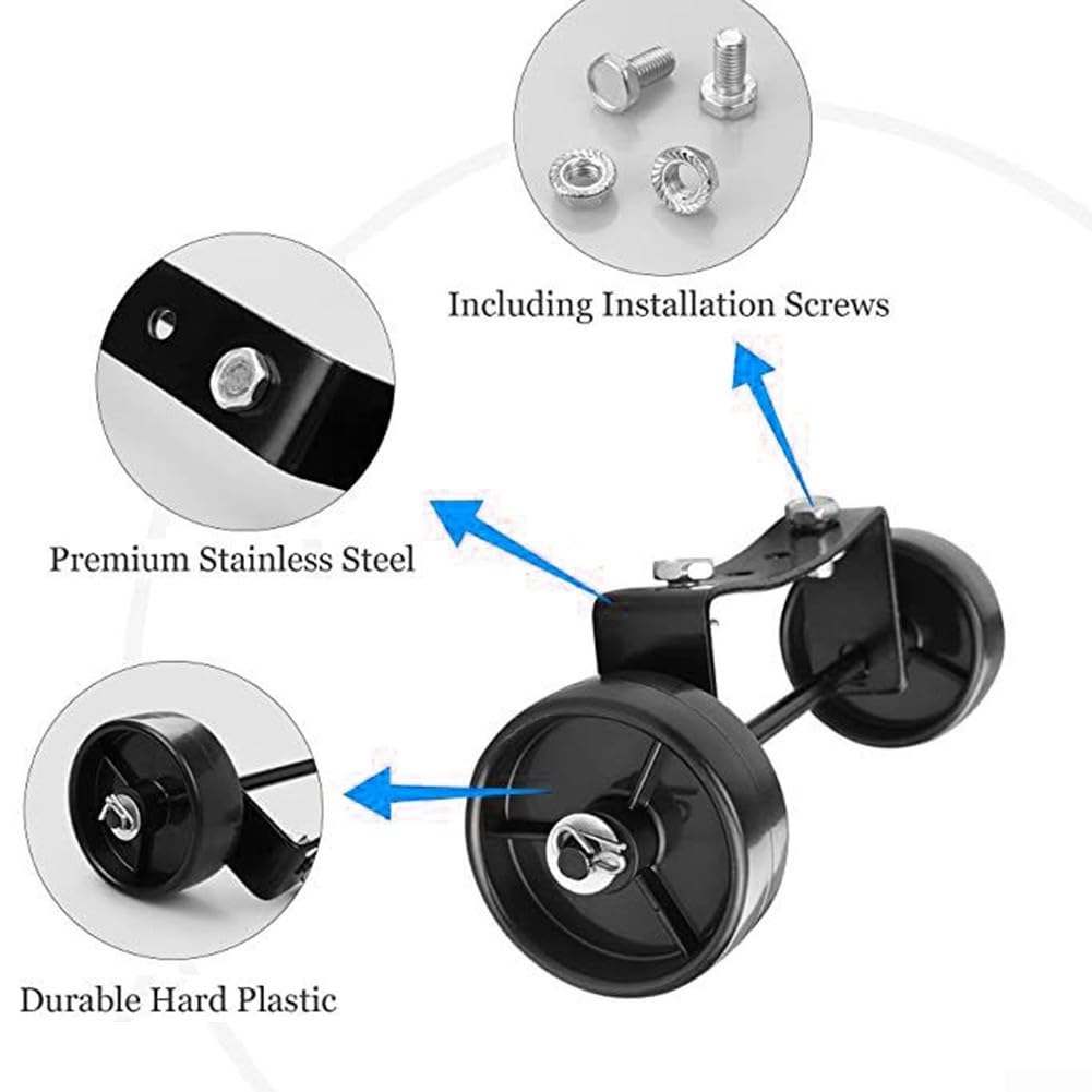 Kit De Roues Universel Pour Chauffage De Terrasse - Support + Roues Noires - Remplacement Facile