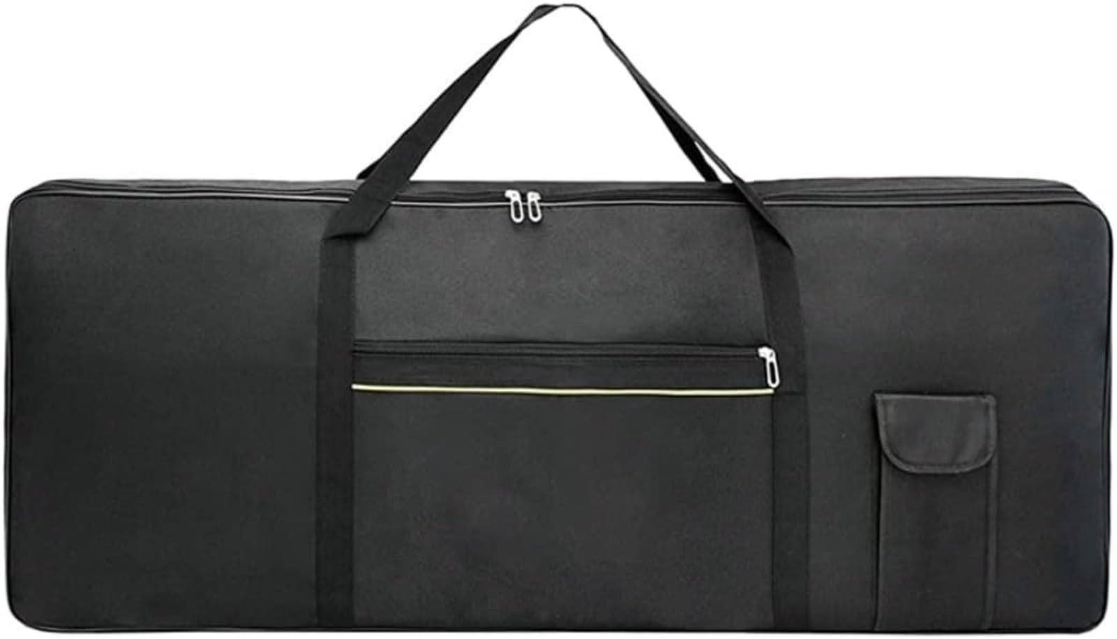 Générique Borsa Tastiera 76 Chiave Portatile Portatile Elettronica Pianoforte Riempito Tastiera di Trasporto Bagure di Stoccaggio Borsa 120x40x15cm