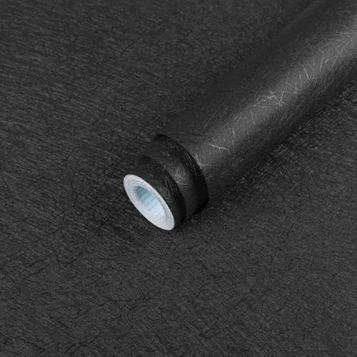 Image of VKR Wallpaper Peel and Stick for Cabinets & Countertops | Self Adhesive Waterproof Contact Paper Roll for Kitchen, Bathroom, Wall & Furniture Covering - Dark Grey (45 x 300 cm)