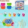 Aischens Juguete de Pesca Eléctrico, Juego Musical y Giratorio con 45 Peces y 4 Tiras de Caña, Juego de Pesca Magnético Juego de Mesa, Juegos Educativos Regalos para Niños/Niñas de 2 3 4 5 6 Años #2