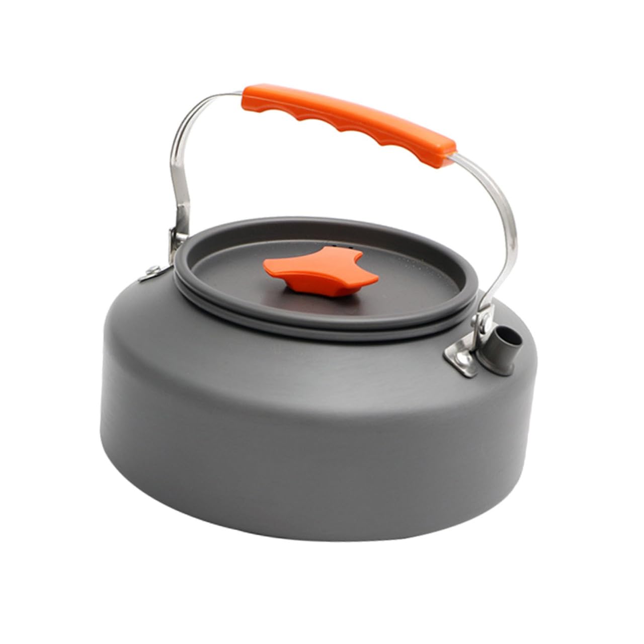WOONEKY Tetera Portátil para Camping Mango Resistente al Hervidor de Agua para Picnic y Actividades al Aire