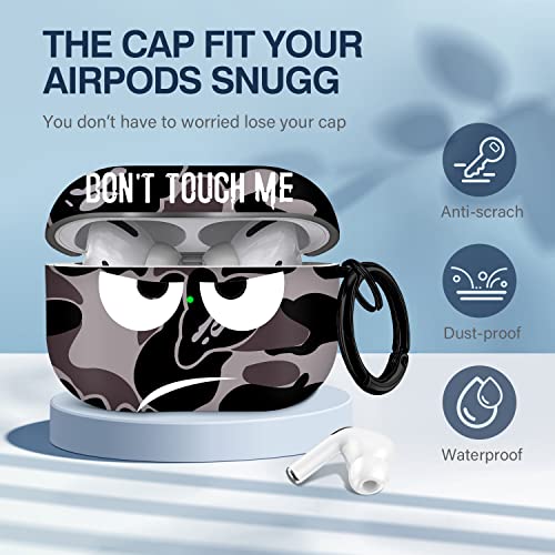 Image of for Airpods Pro 2nd Generation Case 2022, Don't Touch Me for Airpods Pro 2 Cover with Keychain /Lanyard Soft Cute Shockproof Cover for Women Men Compatible Apple AirPod Pro 2 (Grey)