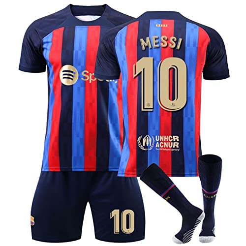 Barcelona Trikot Set Personalisiert - Fußball Outfit Mit Name & Nummer Für Kinder & Erwachsene