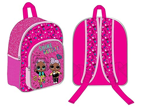 Factorycr Mochila Pink Glitter Lol Surprise, 28x23x4cm